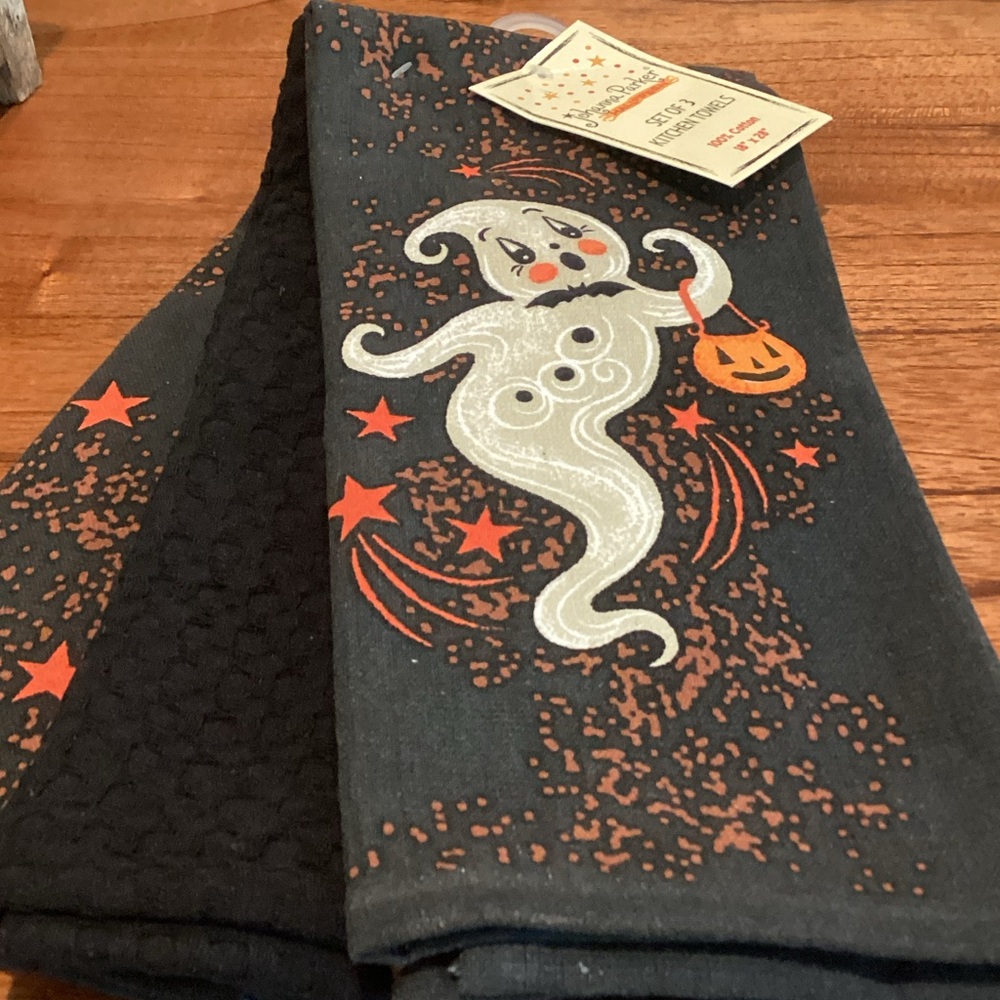 Johanna Parker Halloween Kitchen Towels - set of 3